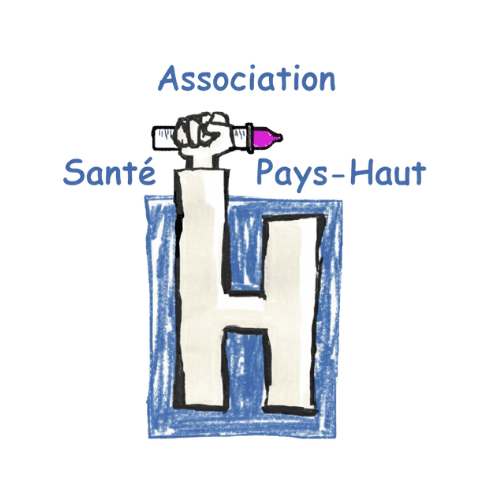 Logo santé pays haut avec écriture